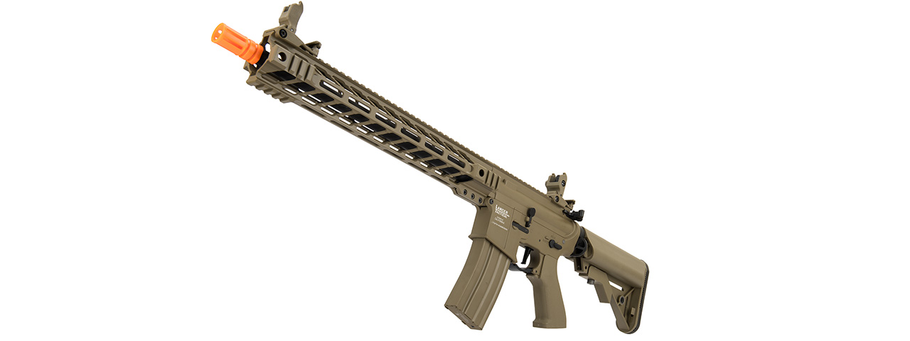 Lancer Tactical Proline Enforcer Battle Hawk 14" M4 Airsoft Rifle (Color: Tan) - Click Image to Close