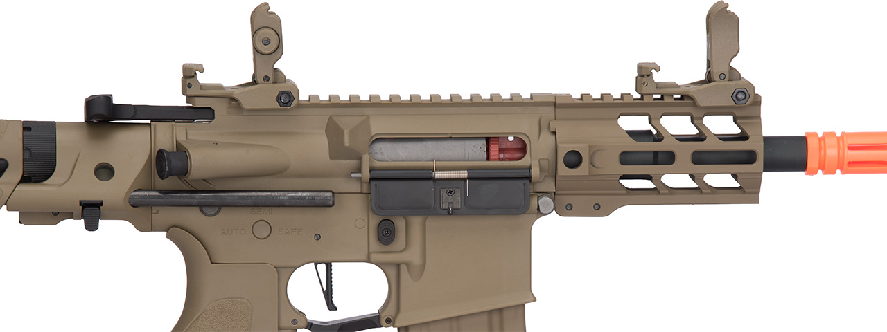 Lancer Tactical Enforcer Hybrid Gen 2 BATTLE HAWK 4" PDW AEG [LOW FPS] (TAN) - Click Image to Close
