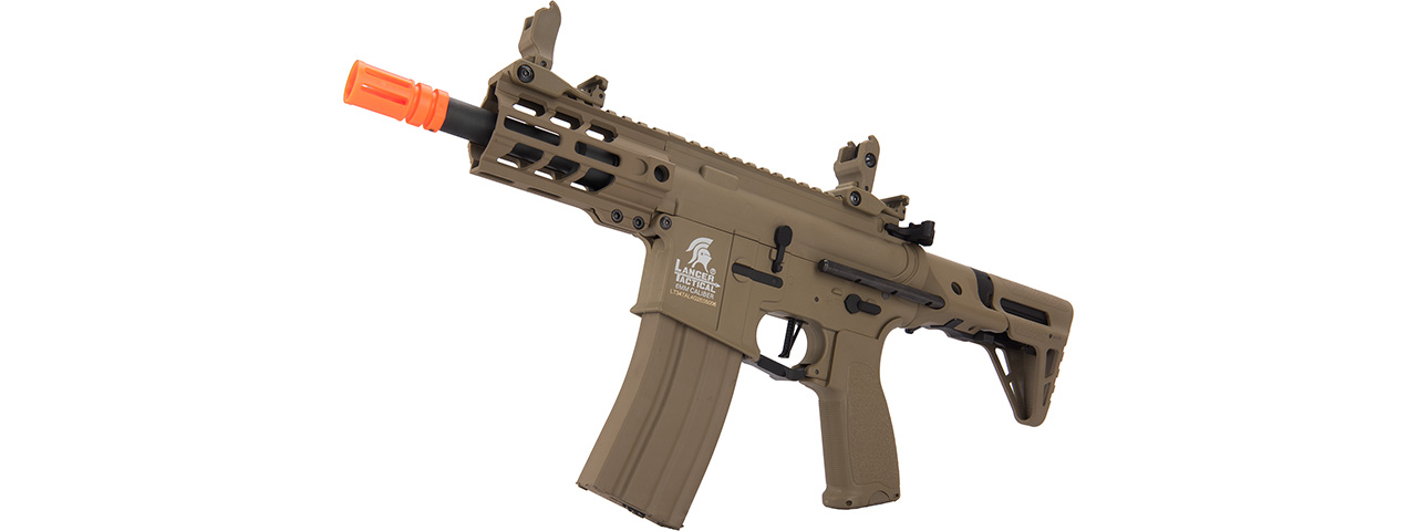 Lancer Tactical Enforcer Hybrid Gen 2 BATTLE HAWK 4" PDW AEG [LOW FPS] (TAN) - Click Image to Close