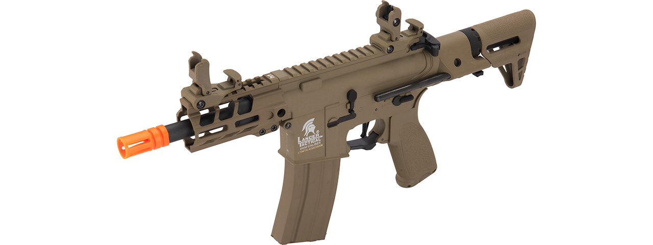 Lancer Tactical Enforcer Hybrid Gen 2 BATTLE HAWK 4" PDW AEG [LOW FPS] (TAN) - Click Image to Close