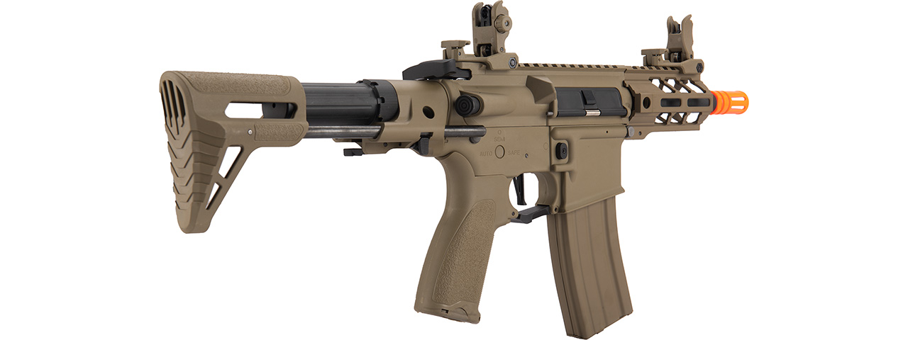 Lancer Tactical Enforcer Hybrid Gen 2 BATTLE HAWK 4" PDW AEG [LOW FPS] (TAN) - Click Image to Close