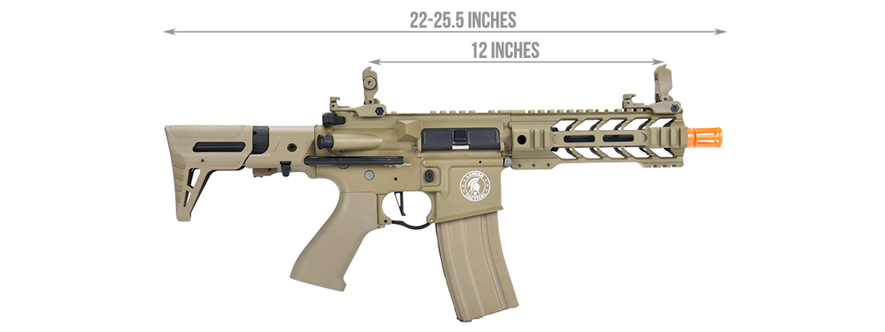 Lancer Tactical ProLine BATTLE HAWK PDW AEG [HIGH FPS] (TAN) - Click Image to Close