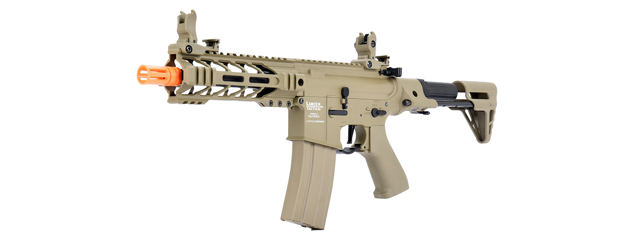 Lancer Tactical ProLine BATTLE HAWK PDW AEG [HIGH FPS] (TAN) - Click Image to Close