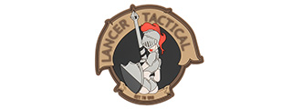Lancer Tactical Knight Pin Up PVC Morale Patch (TAN)