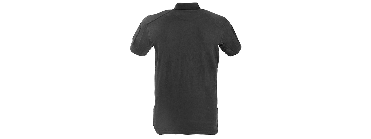 Lancer Tactical Short-Sleeve Polo Shirt [Large] (BLACK) - Click Image to Close