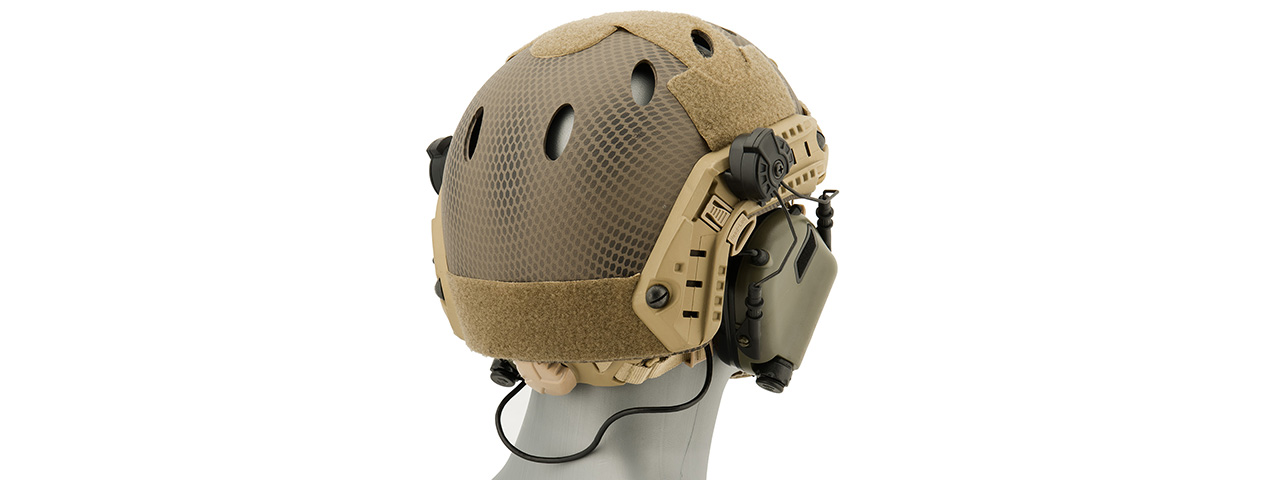 Earmor M32H MOD3 Tactical Communication Hearing Protector for FAST Helmet (FOLIAGE GREEN)