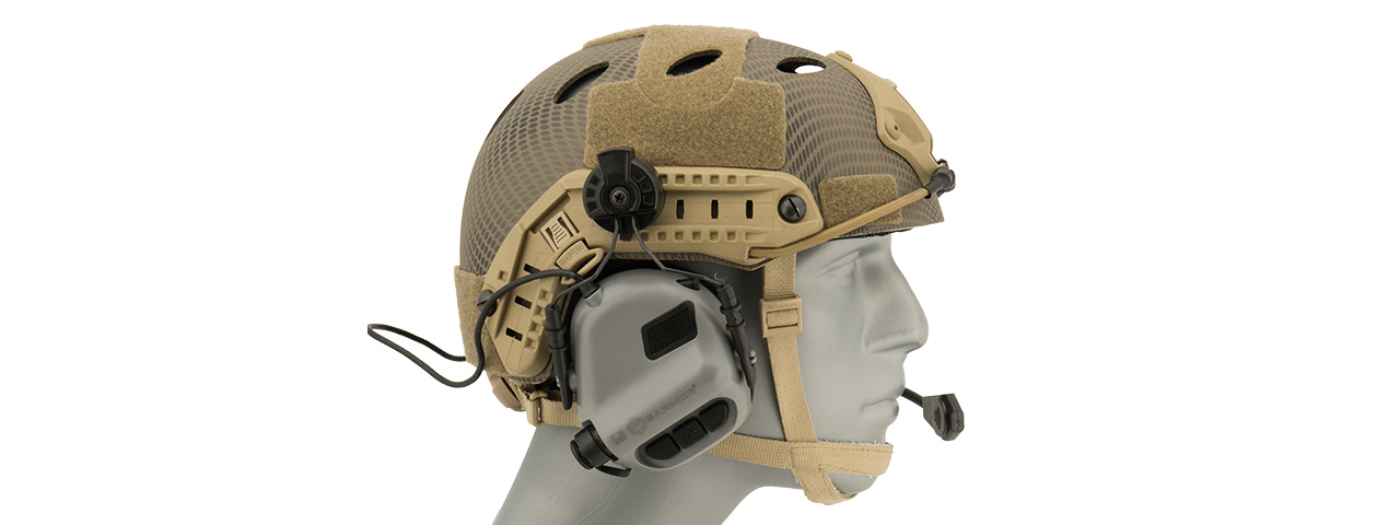 Earmor M32H MOD3 Tactical Communication Hearing Protector for FAST Helmet (GRAY)