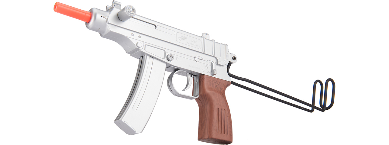 UKARMS M37AS Scorpion Spring Pistol w/ Folding Stock (Silver)