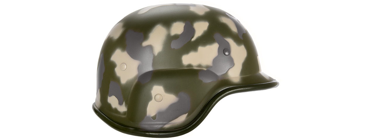 PASGT Airsoft Helmet w/ Adjustable Chin Strap (WOODLAND) - Click Image to Close