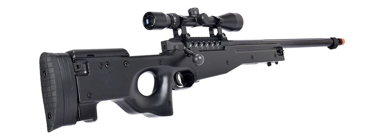 WellFire MB15 L96 Bolt Action Airsoft Sniper Rifle w/ Scope (BLACK) - Click Image to Close