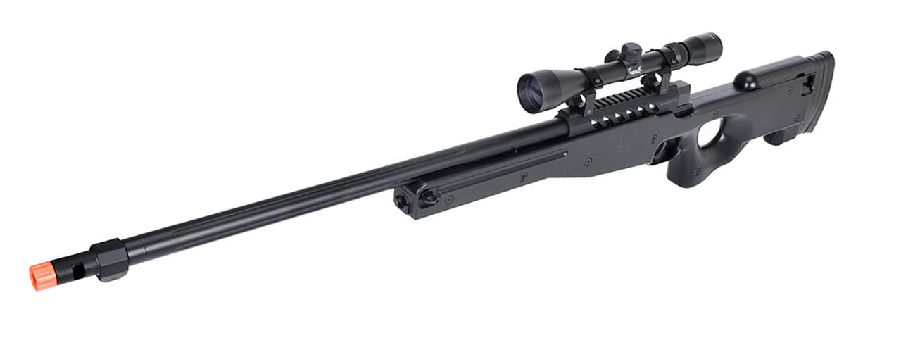 WellFire MB15 L96 Bolt Action Airsoft Sniper Rifle w/ Scope (BLACK) - Click Image to Close