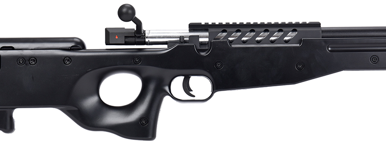 WellFire MB15 L96 Bolt Action Airsoft Sniper Rifle w/ Bipod (BLACK) - Click Image to Close