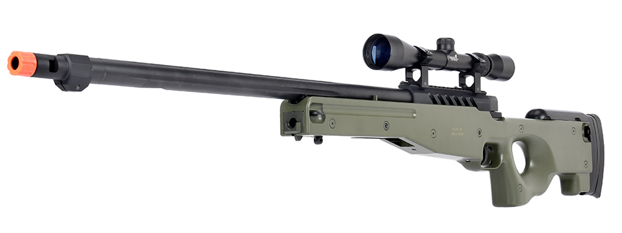 WellFire MB15 L96 Bolt Action Airsoft Sniper Rifle w/ Scope (OD GREEN) - Click Image to Close