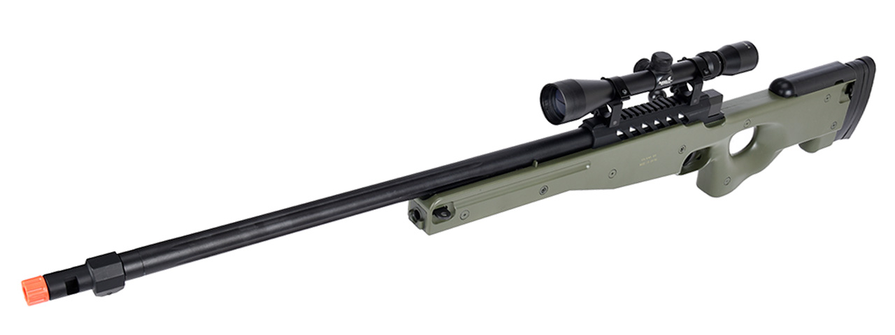 WellFire MB15 L96 Bolt Action Airsoft Sniper Rifle w/ Scope (OD GREEN) - Click Image to Close