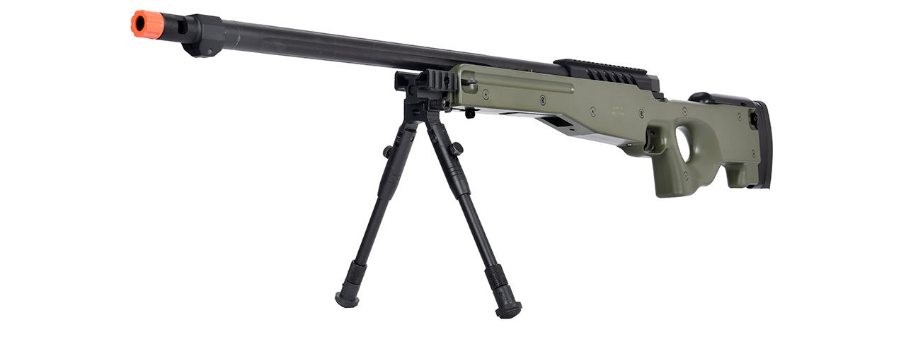 WellFire MB15 L96 Bolt Action Airsoft Sniper Rifle w/ Bipod (OD GREEN) - Click Image to Close
