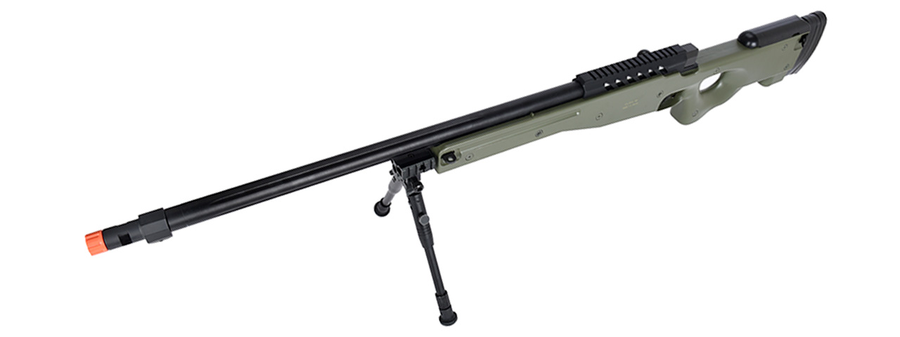WellFire MB15 L96 Bolt Action Airsoft Sniper Rifle w/ Bipod (OD GREEN) - Click Image to Close