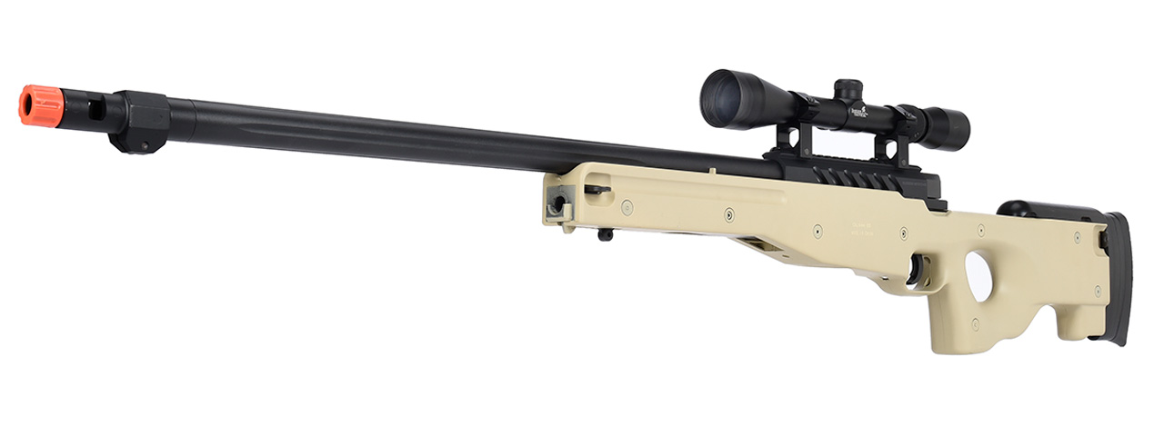 WellFire MB15 L96 Bolt Action Airsoft Sniper Rifle w/ Scope (TAN)