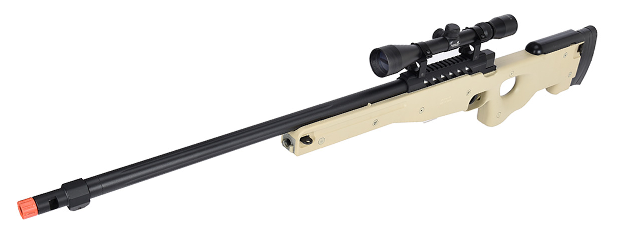 WellFire MB15 L96 Bolt Action Airsoft Sniper Rifle w/ Scope (TAN)