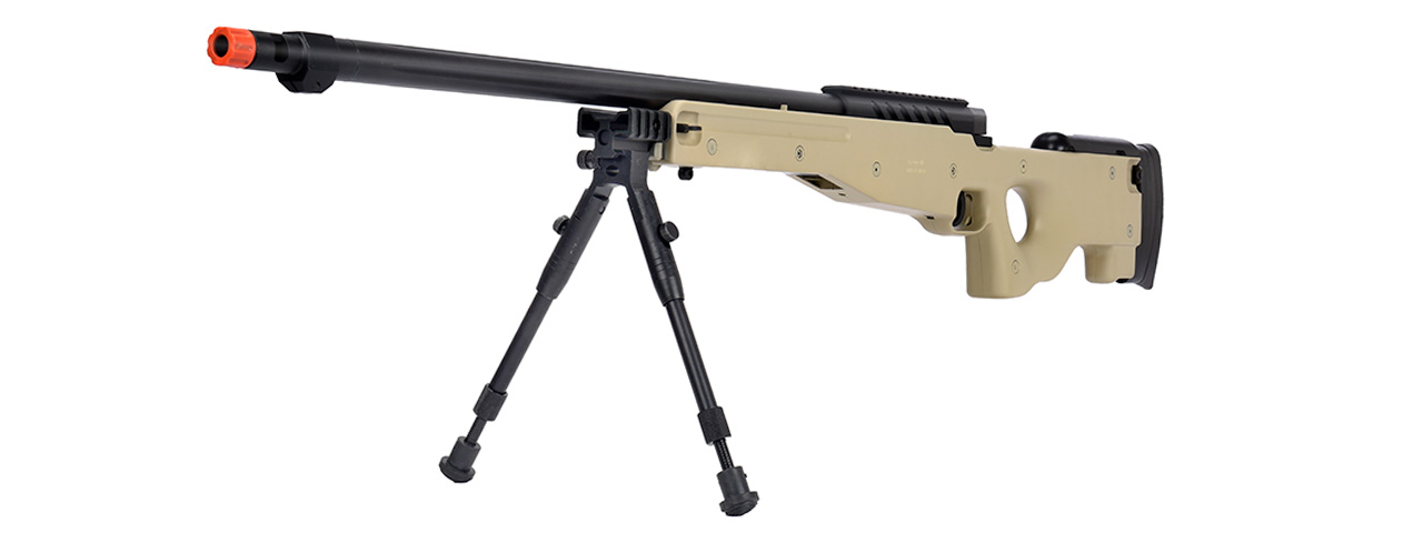 WellFire MB15 L96 Bolt Action Airsoft Sniper Rifle w/ Bipod (TAN)