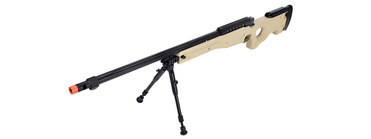 WellFire MB15 L96 Bolt Action Airsoft Sniper Rifle w/ Bipod (TAN)