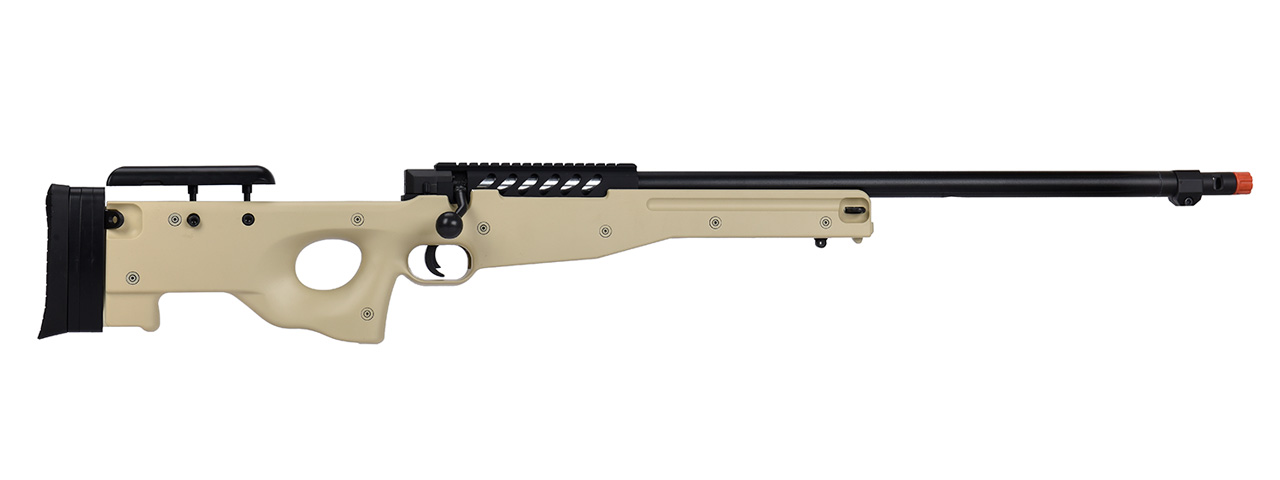 WellFire MB15 L96 Bolt Action Airsoft Sniper Rifle (TAN) - Click Image to Close