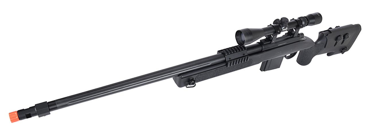 WellFire MB4416 M40A3 Bolt Action Sniper Rifle w/ Scope (BLACK) - Click Image to Close