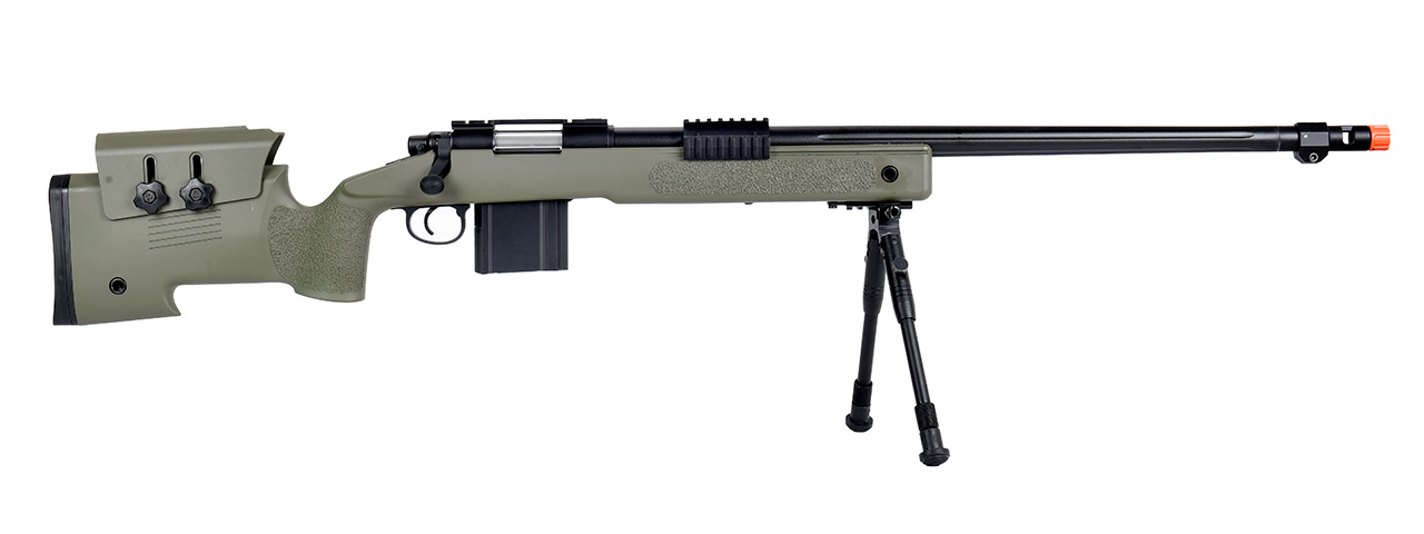 WellFire MB4416 M40A3 Bolt Action Sniper Rifle w/ Bipod (OD GREEN)