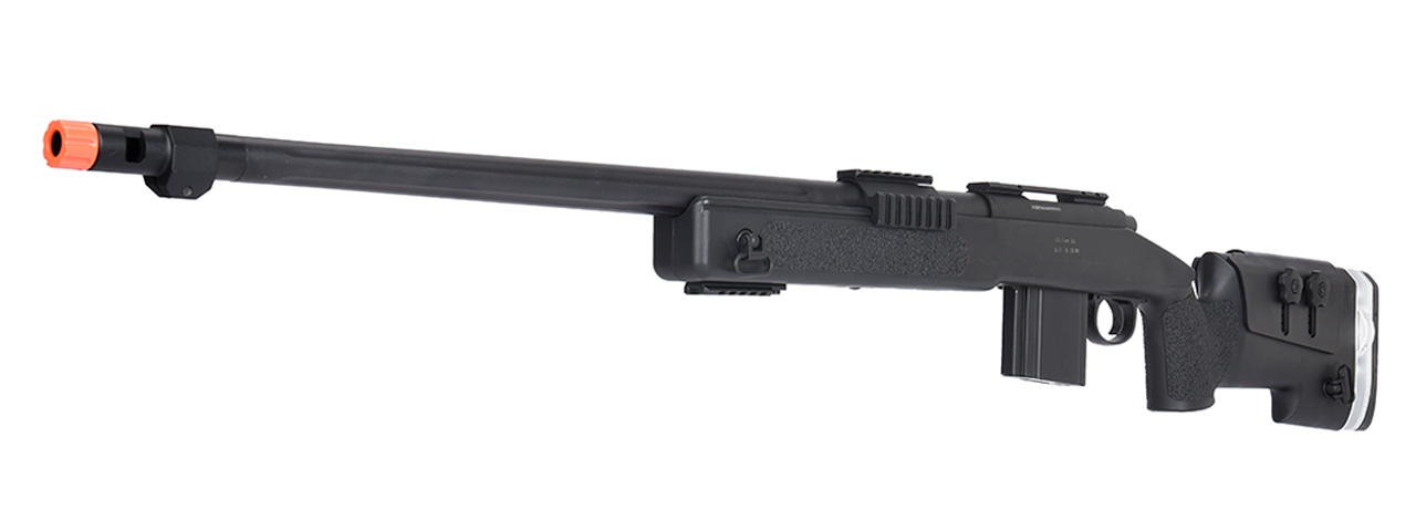 WellFire MB4417 M40A3 Bolt Action Airsoft Sniper Rifle (BLACK) - Click Image to Close