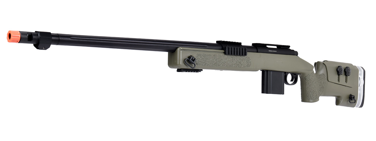 WellFire MB4417 M40A3 Bolt Action Airsoft Sniper Rifle (OD GREEN) - Click Image to Close