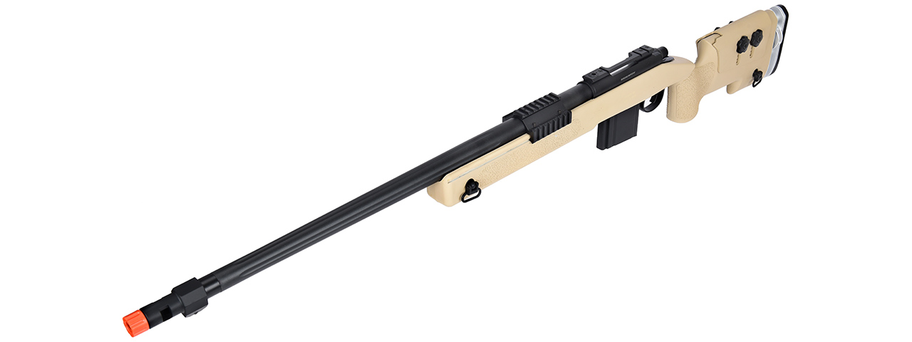 WellFire MB4417 M40A3 Bolt Action Airsoft Sniper Rifle (TAN)