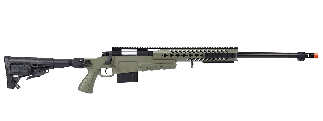 WellFire MB4418-1 Bolt Action Airsoft Sniper Rifle (OD GREEN) - Click Image to Close
