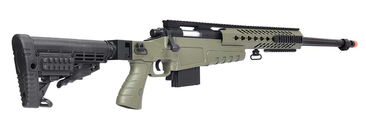 WellFire MB4418-1 Bolt Action Airsoft Sniper Rifle (OD GREEN) - Click Image to Close