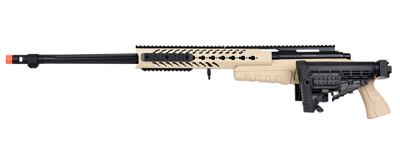 WellFire MB4418-1 Bolt Action Airsoft Sniper Rifle (TAN) - Click Image to Close