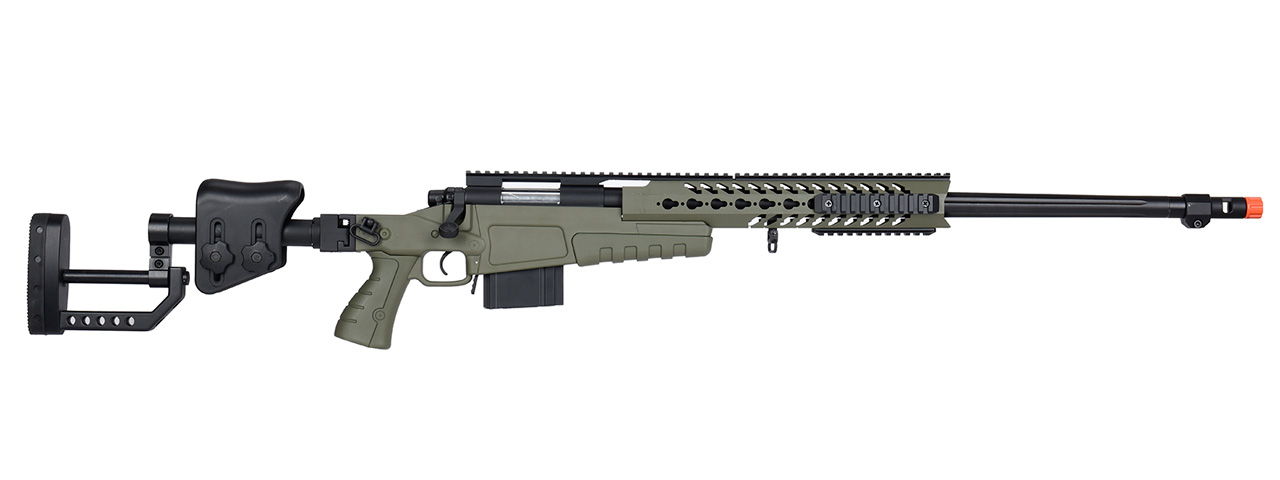 WellFire MB4418-2 Bolt Action Airsoft Sniper Rifle (OD GREEN)