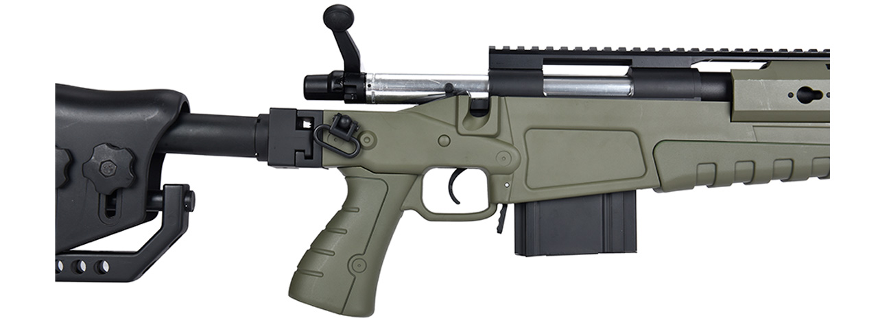 WellFire MB4418-2 Bolt Action Airsoft Sniper Rifle (OD GREEN) - Click Image to Close