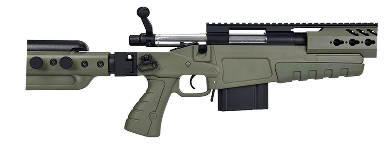 WellFire MB4418-3 Bolt Action Airsoft Sniper Rifle (OD GREEN)