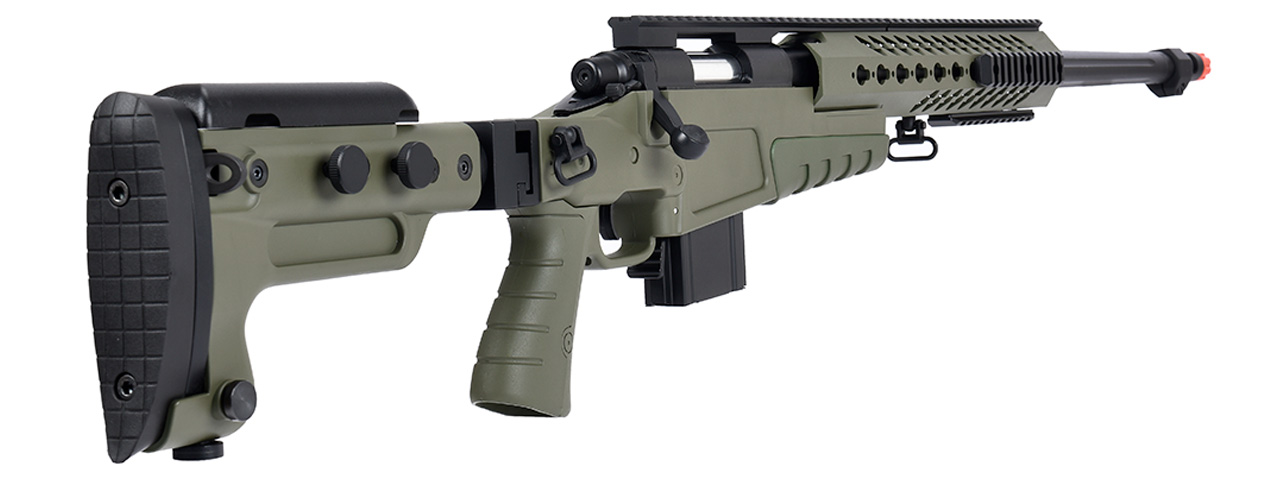 WellFire MB4418-3 Bolt Action Airsoft Sniper Rifle (OD GREEN) - Click Image to Close