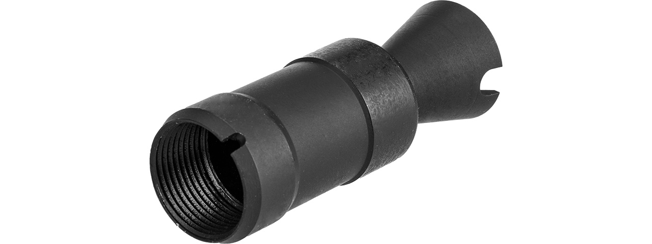 WellFire AK74U Airsoft Flash Hider [22mm CCW] (BLACK)