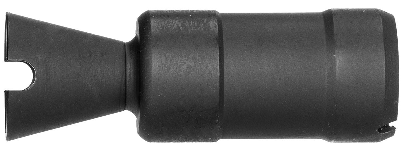 WellFire AK74U Airsoft Flash Hider [22mm CCW] (BLACK)