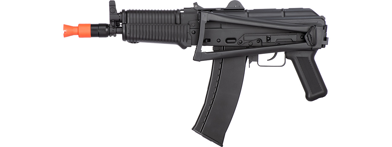 WellFire AK74U Gas Blowback GBB Airsoft Rifle (BLACK) - Click Image to Close