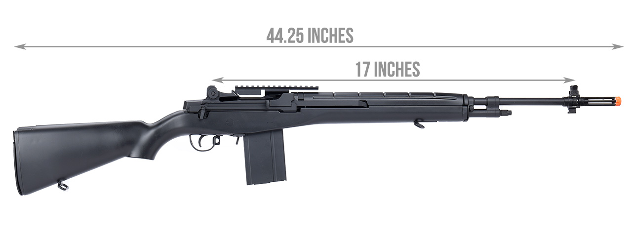 AGM M14 SOCOM Airsoft DMR AEG Rifle (BLACK) - Click Image to Close