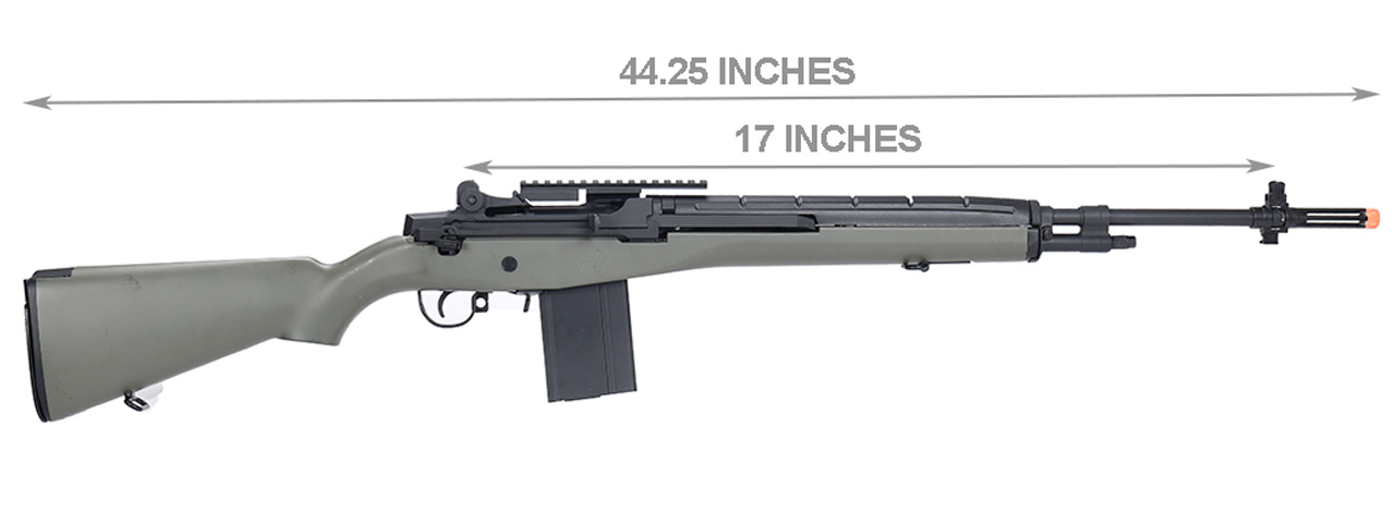 AGM M14 SOCOM Airsoft DMR AEG Rifle (OD GREEN)