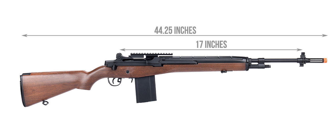 AGM M14 SOCOM Airsoft DMR AEG Rifle (FAUX WOOD) - Click Image to Close