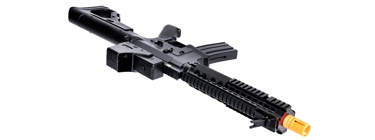 UK ARMS P2214 QUAD RIS M4 SPRING RIFLE W/ ADJUSTABLE STOCK (BLACK) - Click Image to Close