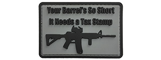 G-Force Your Barrel's So Short Morale PVC Patch (GRAY)