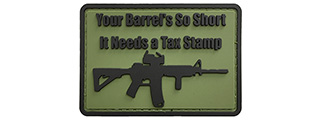 G-Force Your Barrel's So Short Morale PVC Patch (GREEN)