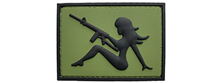 G-Force Mudflap Girl w/ Rifle PVC (Right) Patch (OD/BLACK)