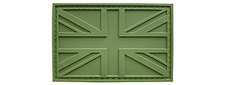 G-Force United Kingdom Flag PVC Morale Patch (GREEN)