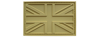 G-Force United Kingdom Flag PVC Morale Patch (TAN)