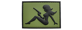 G-Force Mudflap Girl w/ Pistol PVC (Right) Patch (OD/BLACK)
